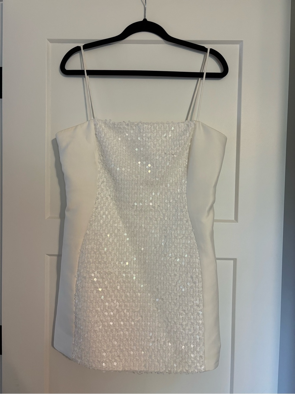 White Sequin Dress